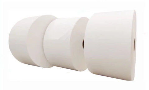 Poliéster respirable disponible de la tela de la película del polietileno 70gsm PE para la ropa protectora civil