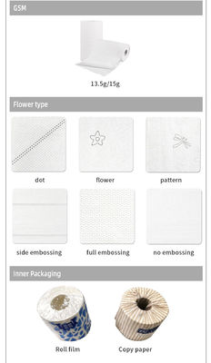 Papel de la servilleta del tejido del SGS 13.5g del bolsillo tejido facial de 3 capas