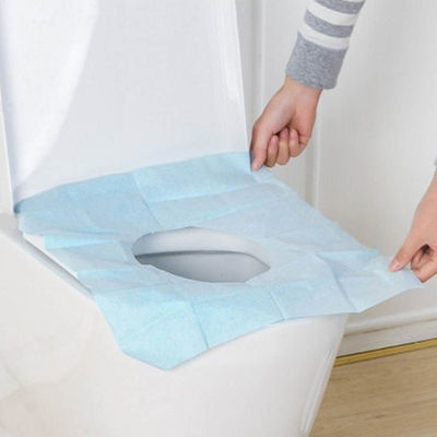 Cubiertas de asiento de inodoro disponibles de papel de la pieza única 200m m 40gsm
