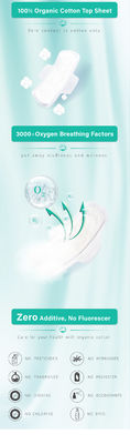 Algodón biodegradable disponible de las servilletas sanitarias de señora Soft Sanitary Pad