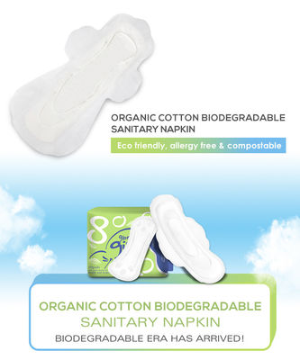Señora femenina Napkin Sanitary Towel del período de la higiene de 150m m del cojín menstrual orgánico del algodón 100