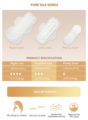 Servilleta sanitaria menstrual de 140m m de las mujeres biodegradables de señora Soft Sanitary Pad