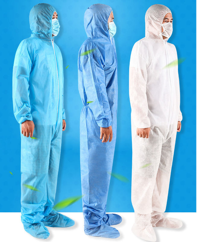 Llano 3 cinta azul no tejida protectora transparente impermeable de la película PE PP para la bata de la protección